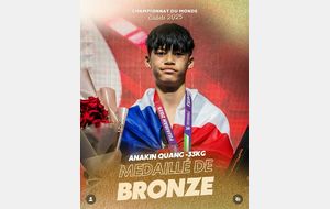 🥋🌍 ANAKIN MÉDAILLÉ DE BRONZE AU CHAMPIONNAT DU MONDE CADETS 2025 !!! 🥉✨