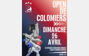 🥋 OPEN DE COLOMIERS 2026 – INSCRIPTIONS CLUB OUVERTES ! 🥋