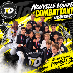 🥋 Saison 2026/2027 : notre nouvelle équipe Combat entre en scène ! 💛🖤