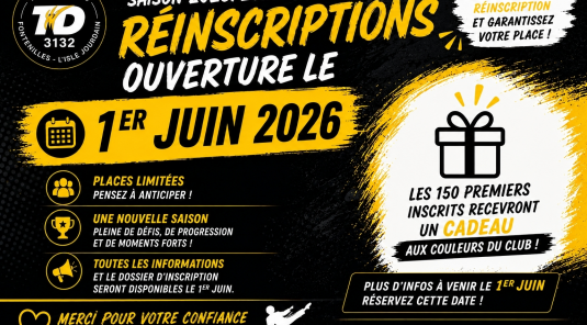 🥋🔥 INSCRIPTIONS 2026/2027 🔥🥋